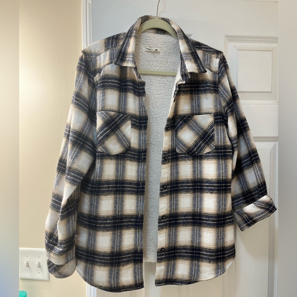 Women’s plaid shirt w warm lining